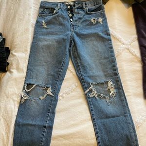 Forever 21 Ripped Boyfriend Jeans